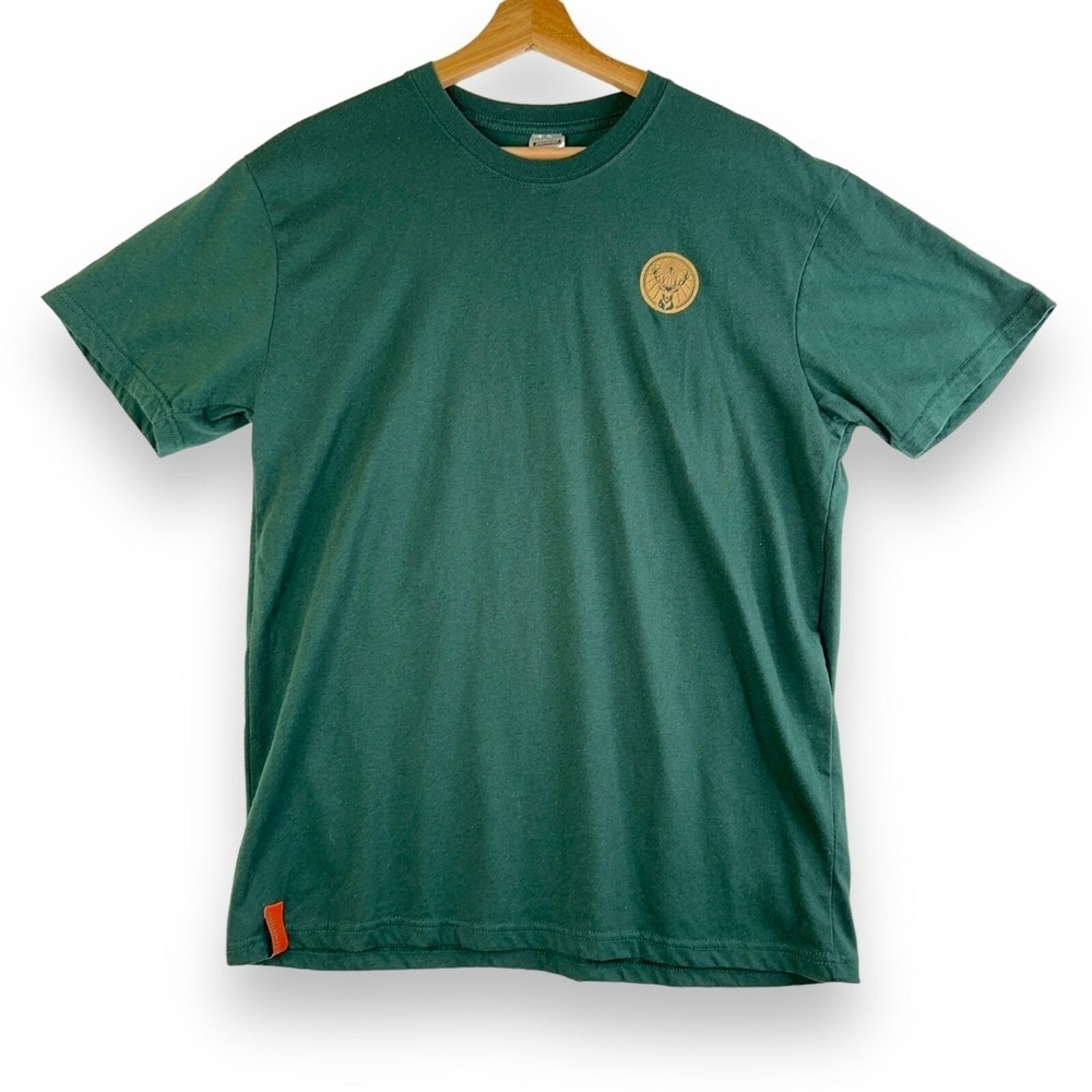 Jagermeister Mens Graphic T Shirt XL Green Stag Deer Liquor Streetwear Casual‎